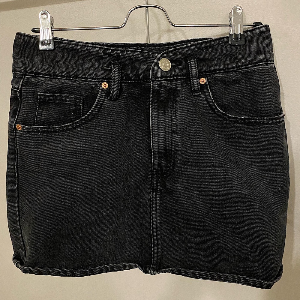 Zara Black Jean Skirt